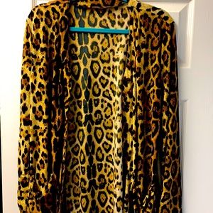 Leopard print light cardigan